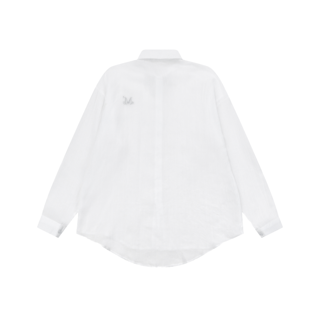 무센트 루즈핏 시스루 셔츠 화이트(MUCENT Loose-Fit See Through Shirt White) - 2