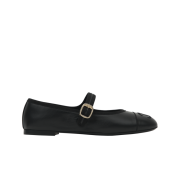 (W) Chanel Mary Janes Lambskin & Black