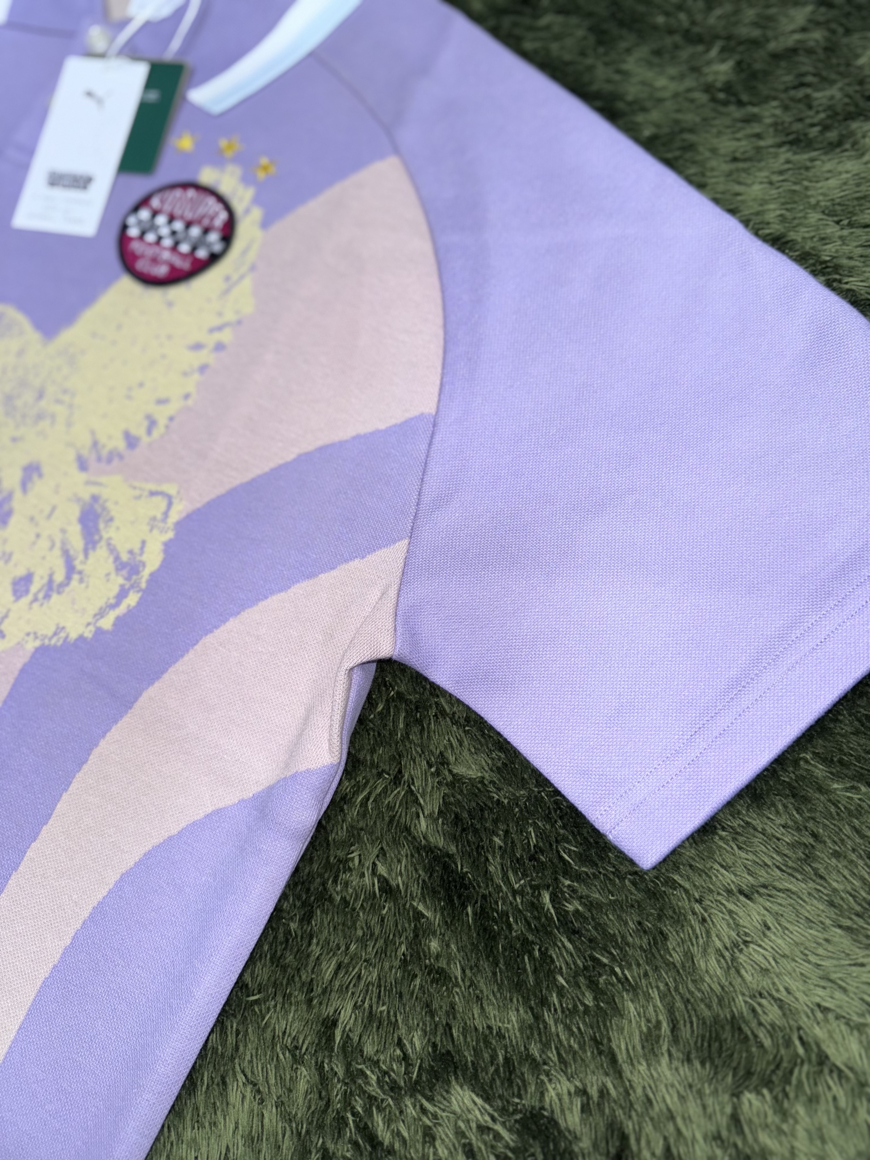 Puma x KidSuper Knitted Jersey Vivid Violet 착용 스타일 - 5