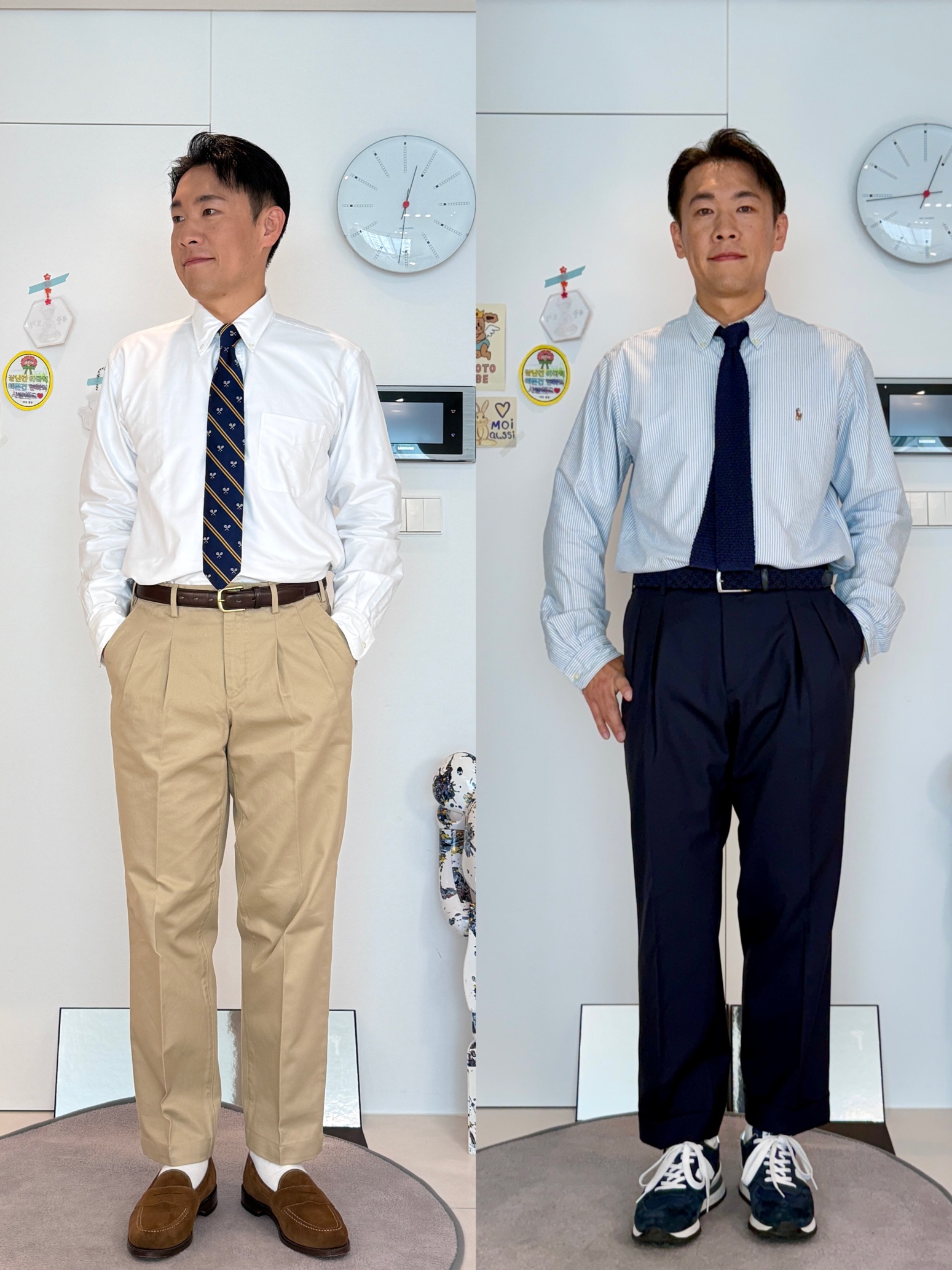 New Balance 990v1 Made in USA Navy, Alden 9901 Cordovan Plain Toe Blucher Oxford Black - E 착용 스타일 - 9