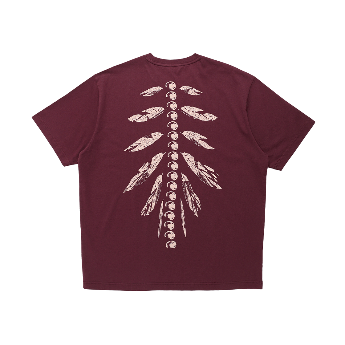 본바트 리버스 본 숏 슬리브 버건디