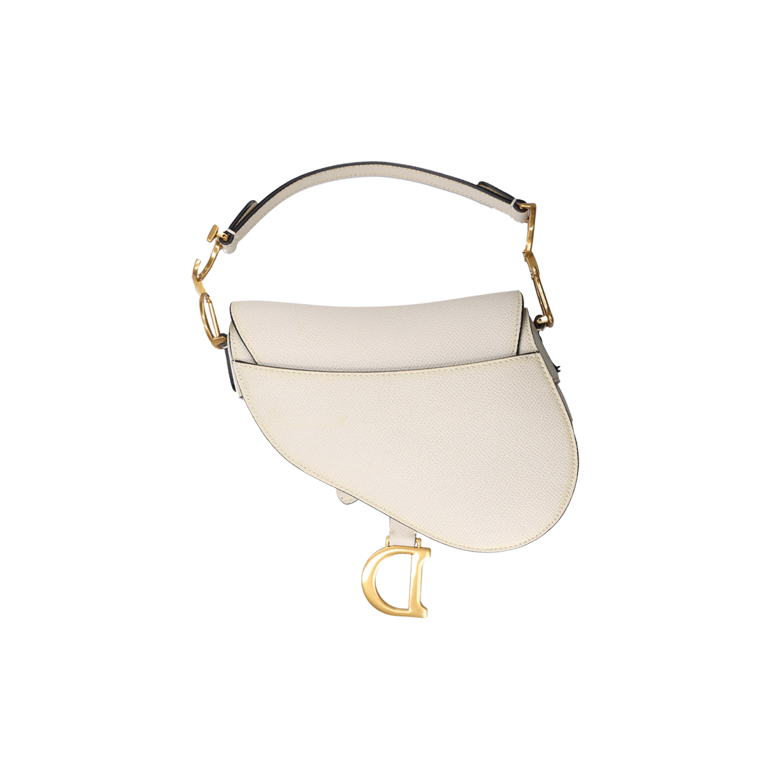 M0456CBAA Dior Mini Saddle Bag Calfskin Latte - #5