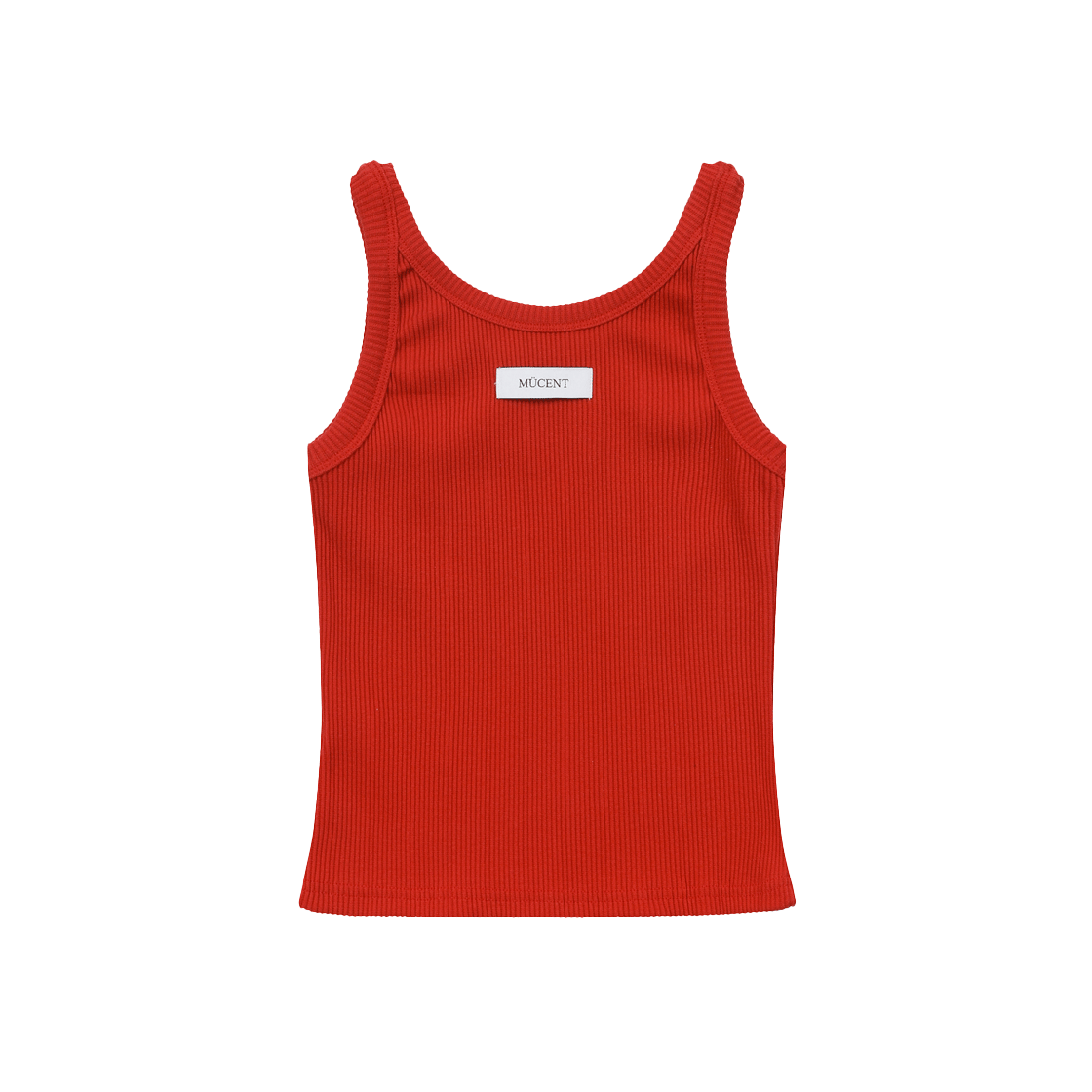 무센트 백 디테일 시그니처 슬리브리스 나시 레드(MUCENT Back Detail Signature Sleeveless Red) - 2