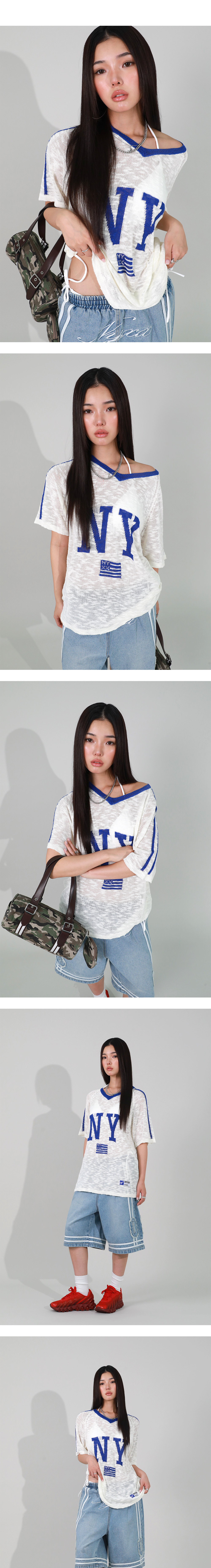 ◆nyxx◆ NY FLAG VNECK KNIT HEATHER GRAY Men's New York Knicks Antigua Heather Gray Victory Pullover