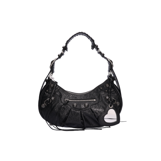 671307 Balenciaga Le Cagole Small Shoulder Bag Black