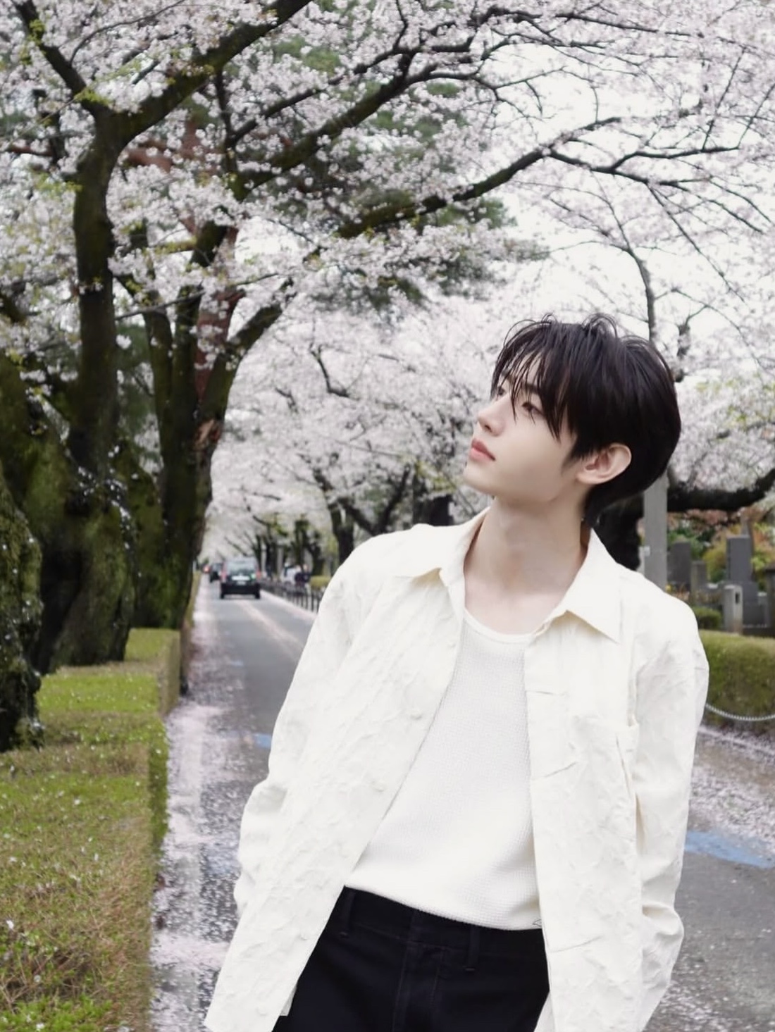 Ader Error Edis shirt Ivory 착용 스타일 - 2