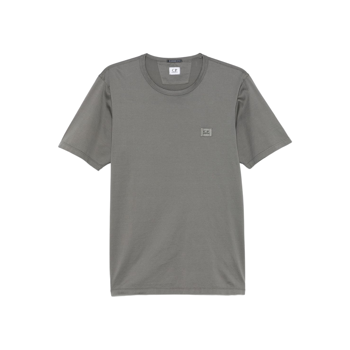 18CMTS087A006374G935 C.P. Company Logo Patch T-Shirt Smoked Pearl Grey - 25SS