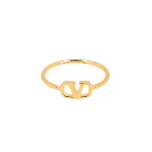 Valentino Vlogo Ring Gold