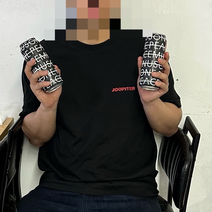 Peaceminusone x Joopiter T-Shirt Black 착용 스타일 - 1