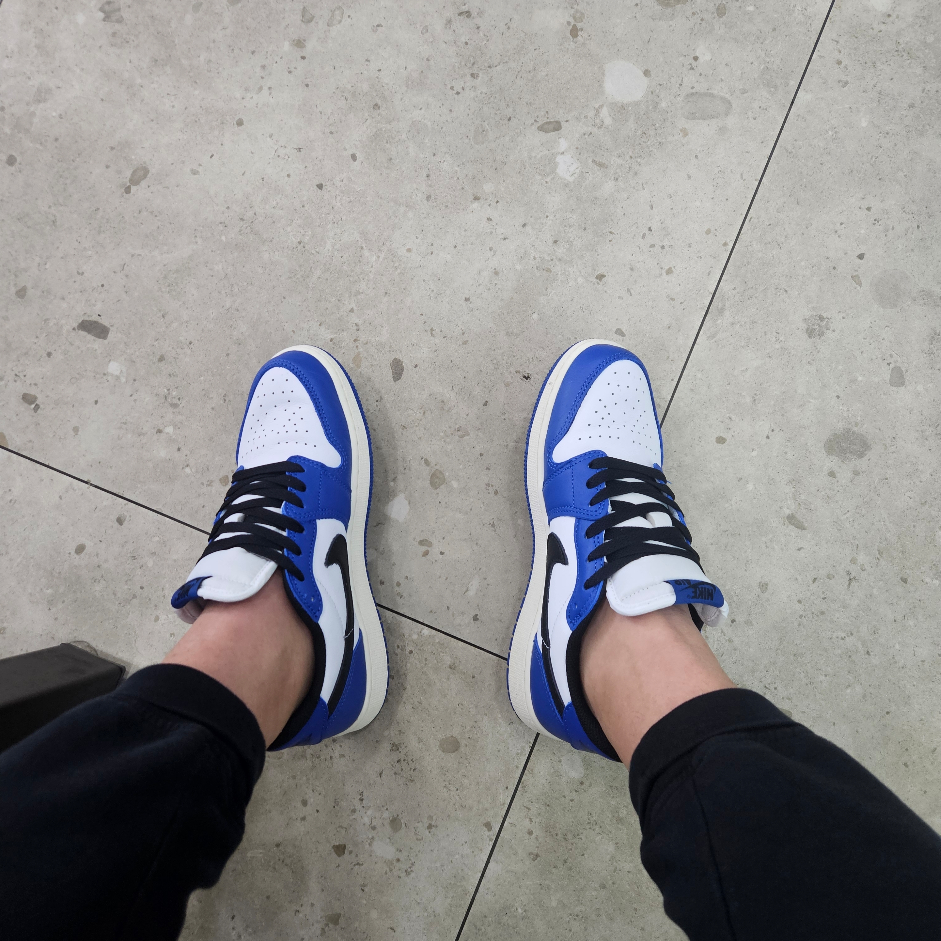 (PS) Jordan 1 Retro Low OG Game Royal, (GS) Jordan 1 Retro Low OG Game Royal 착용 스타일 - 2