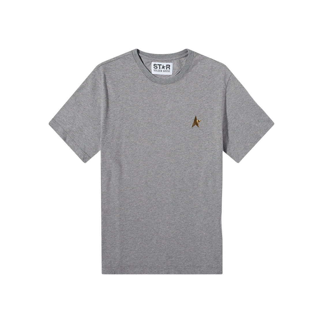 골든구스 골드 스타 프린트 티셔츠 멜란지 그레이(Golden Goose Gold Star Print T-Shirt Melange Gray)