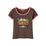 (W) Hysteric Glamour Glamour Paffe Chibi T-Shirt Brown - Parco Exclusive