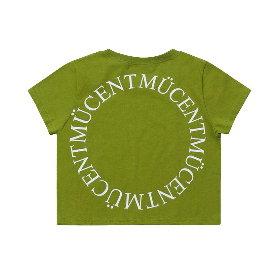 무센트 시그니처 백 라운드 원형 로고 반팔 티 올리브(MUCENT Signature Back Logo T Olive) - 3
