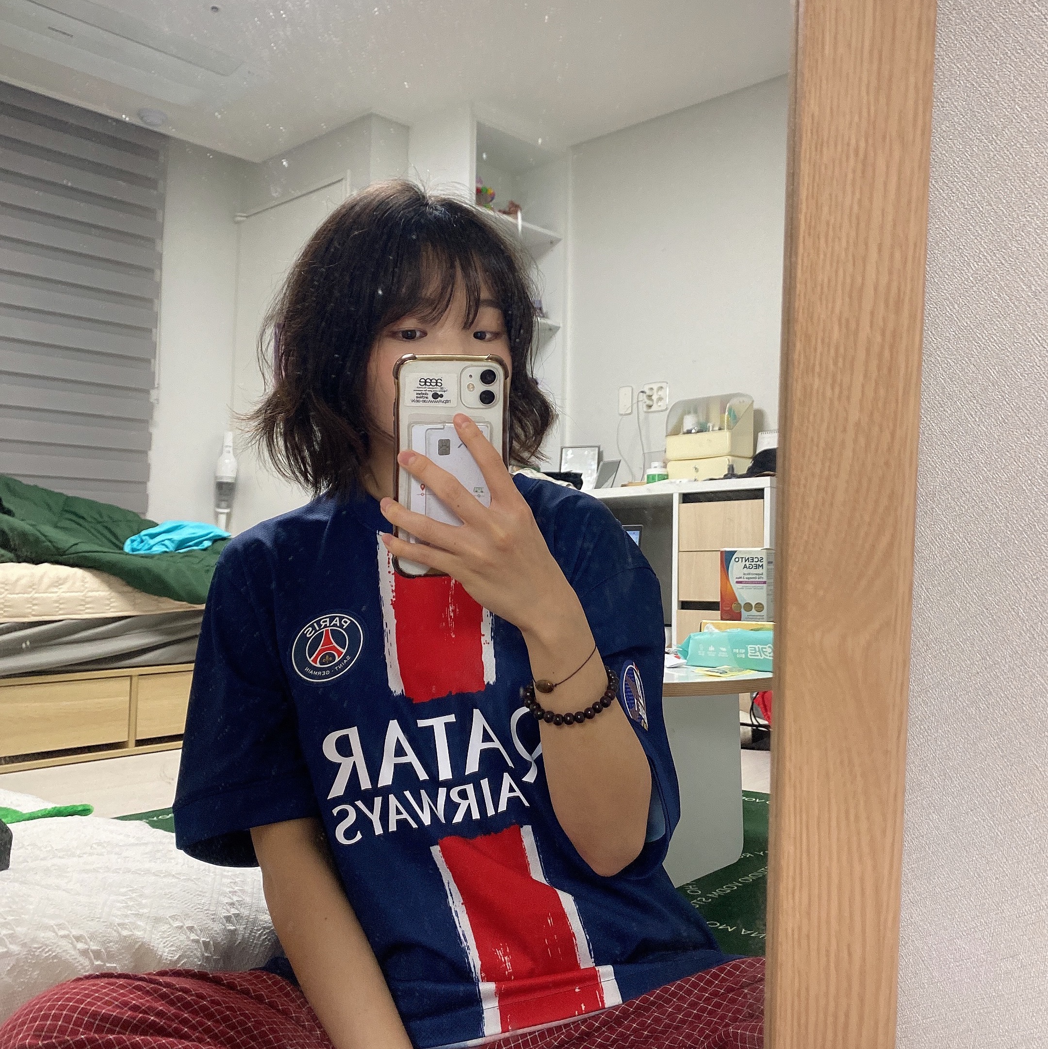Nike Paris Saint-Germain 2024/25 Dri-Fit Stadium Home Replica Jersey Midnight Navy (Non Marking Ver.) 착용 스타일
