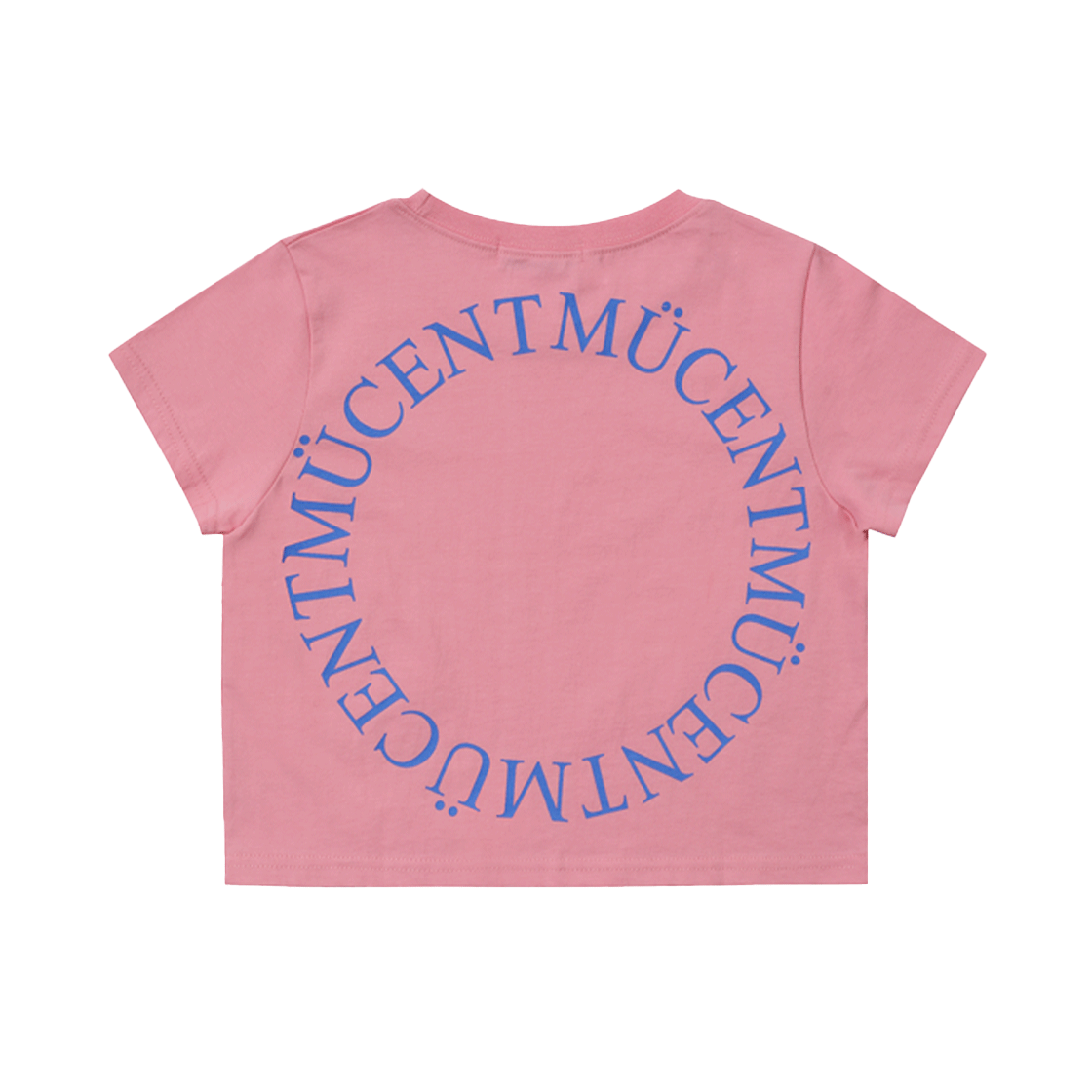 무센트 시그니처 백 라운드 원형 로고 반팔 티 핑크(MUCENT Signature Back Logo T Pink) - 3