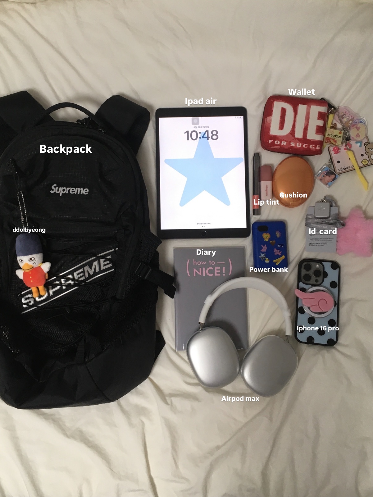 Supreme Backpack Black - 23FW, Riize Valentines Dayze 10cm Doll Keyring Sohee 착용 스타일