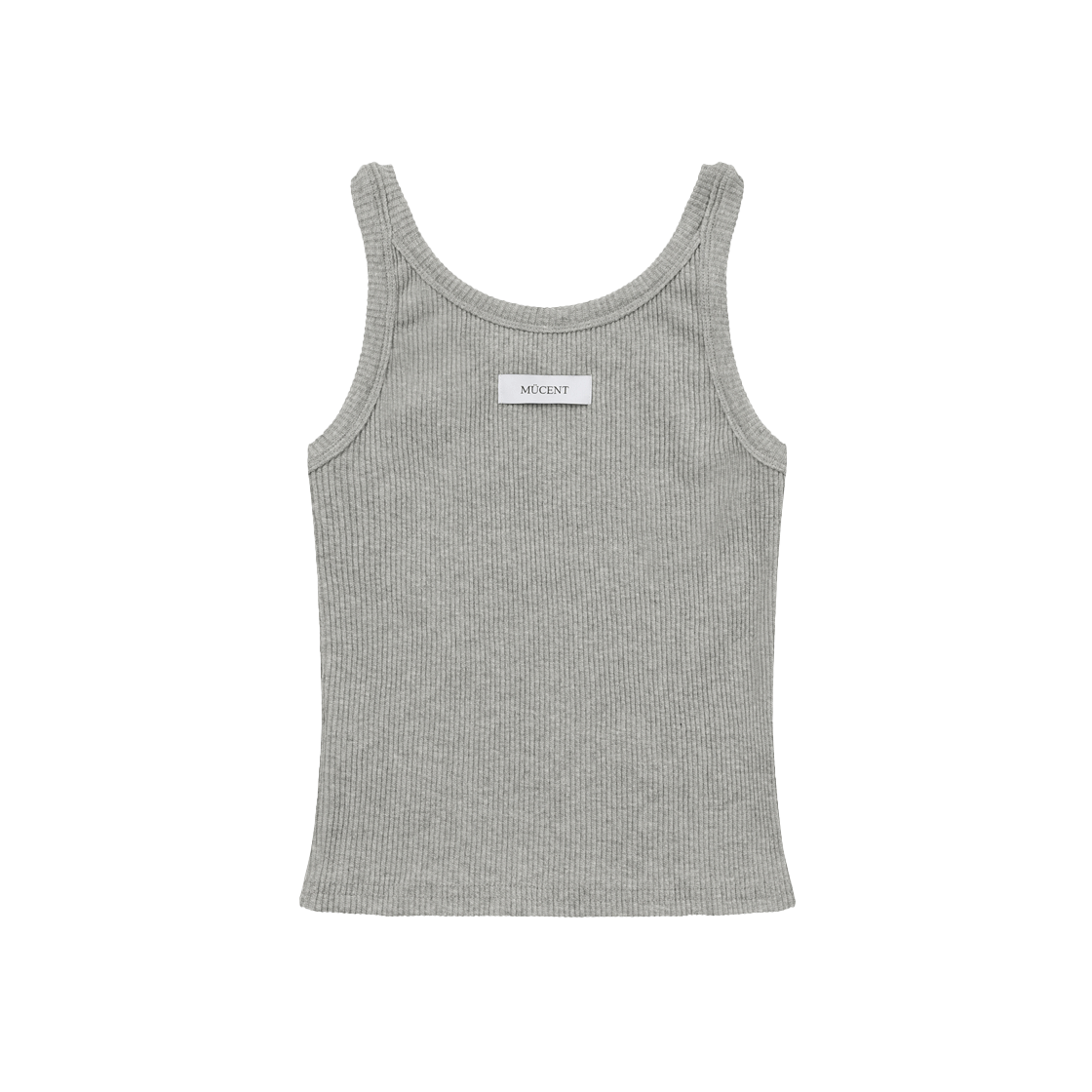 무센트 백 디테일 시그니처 슬리브리스 나시 그레이(MUCENT Back Detail Signature Sleeveless Gray) - 2