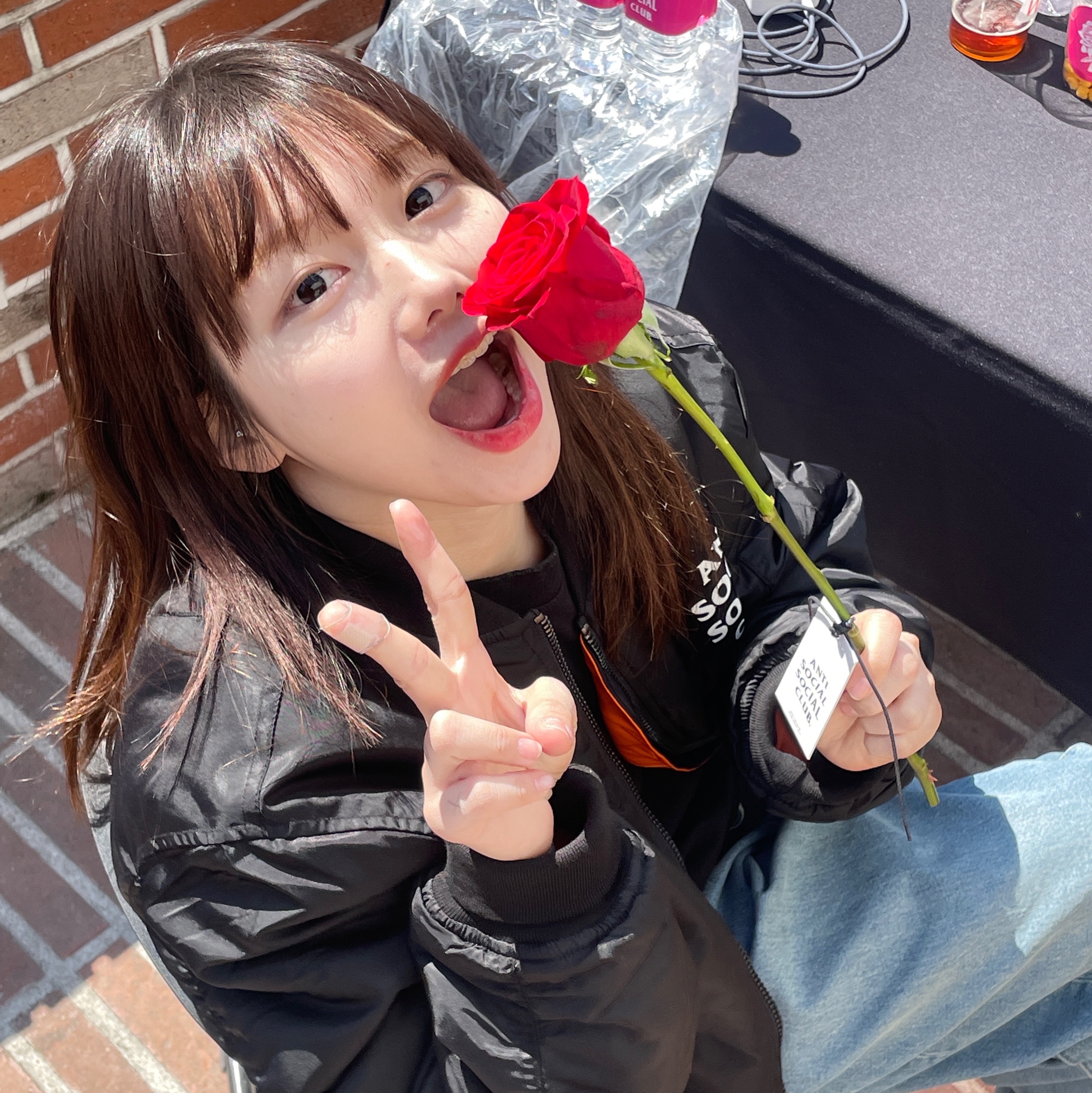 Anti Social Social Club Feel U 4 Me MA1 Jacket Black, (W) Nike Air Force 1 '07 Fireberry Fierce Pink 착용 스타일 - 2
