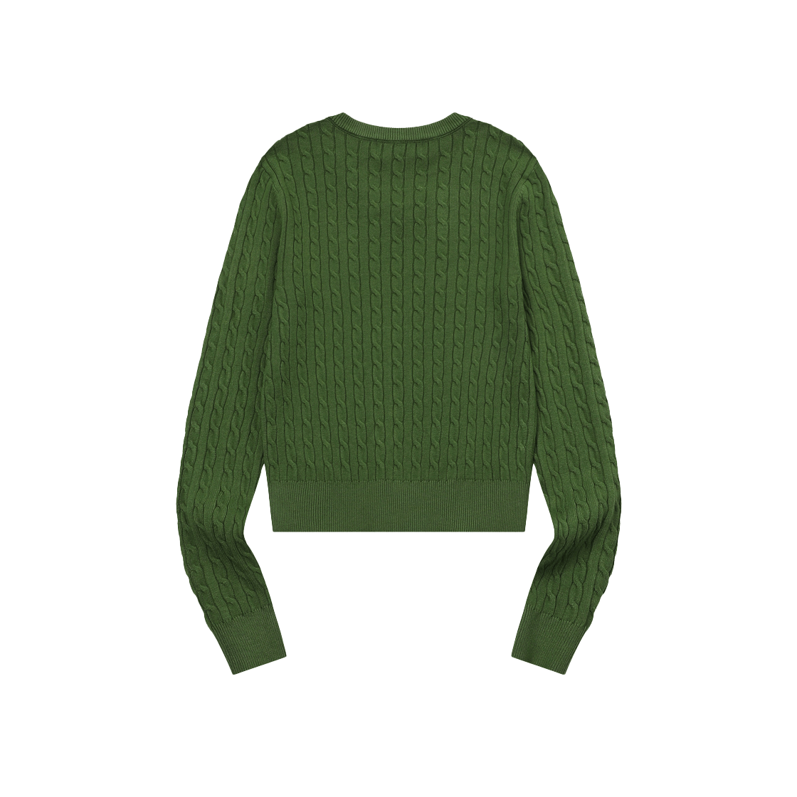 무센트 프림로즈 브이넥 크롭 니트 그린(MUCENT Primrose V-Neck Crop Knit Green) - 2