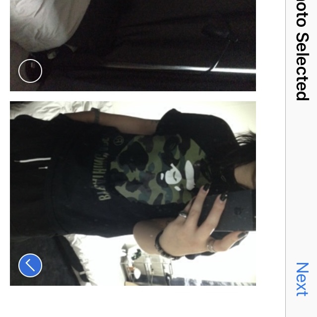 BAPE 1st Camo By Bathing Ape T-Shirt Black Green 착용 스타일