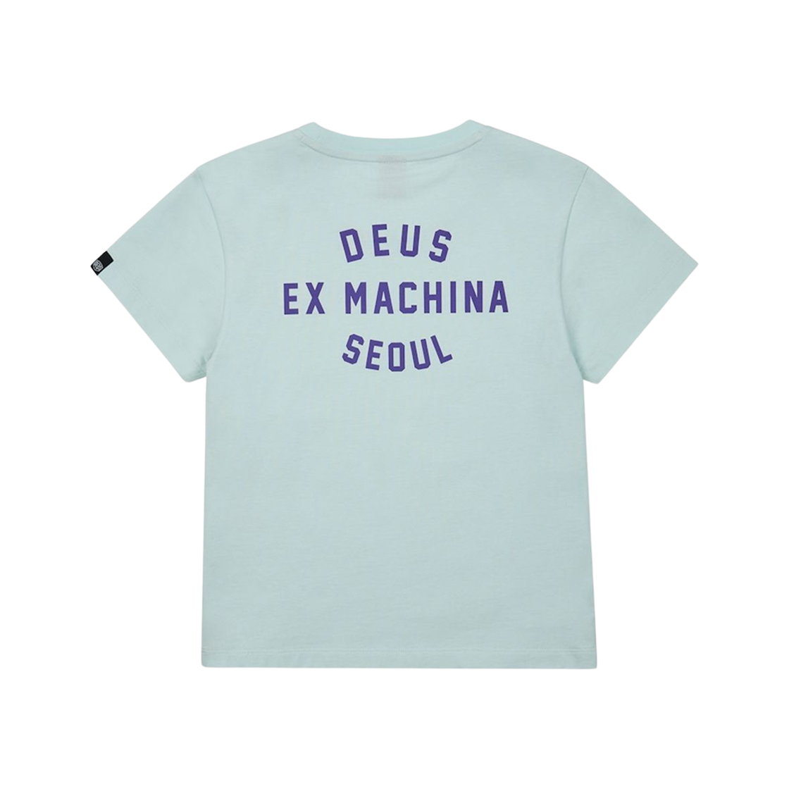 (W) 데우스 엑스 마키나 W. 서울 컬리지 어드레스 크롭 티셔츠 민트((W) Deus Ex Machina W. Seoul College Address Crop T-Shirt Mint)