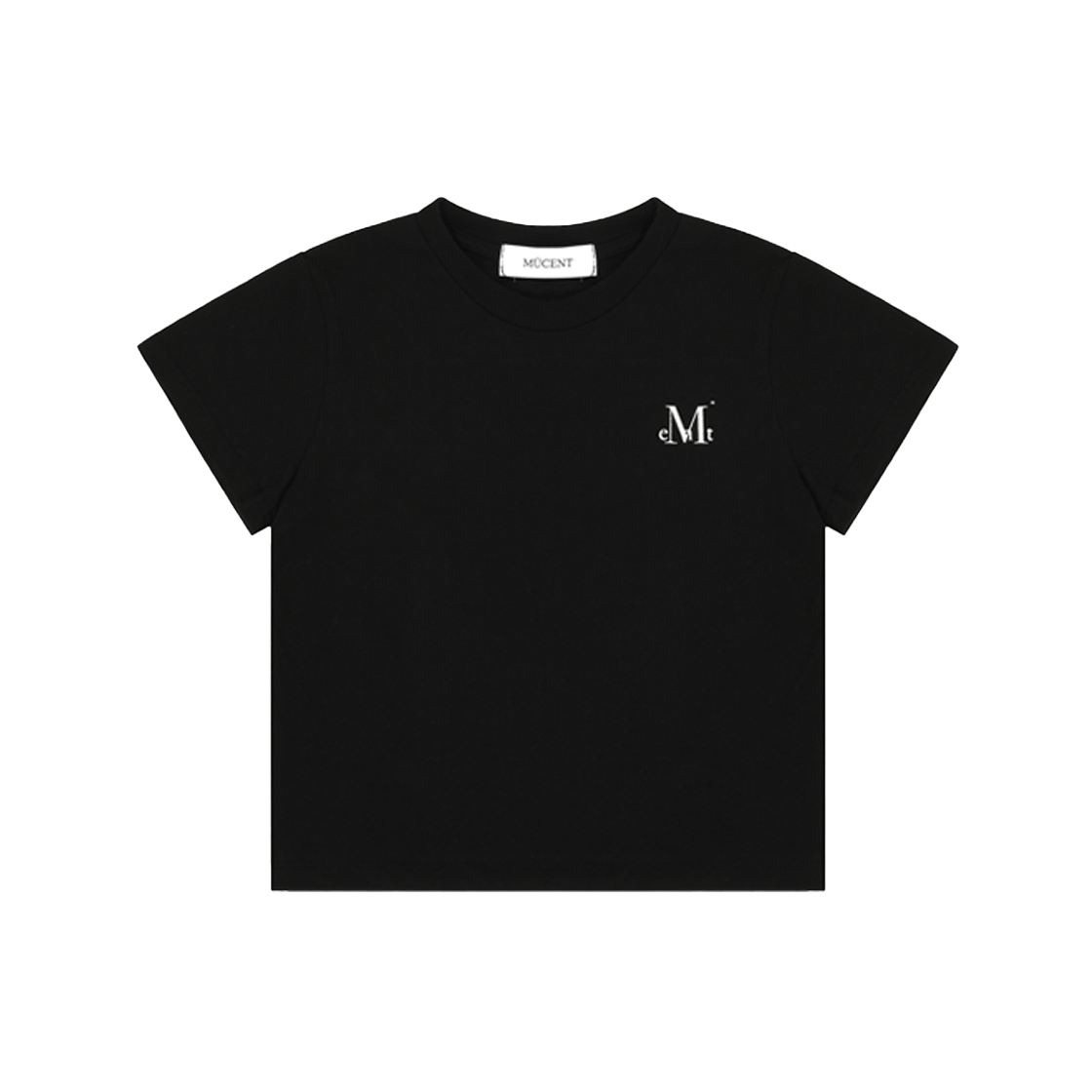 무센트 시그니처 백 라운드 원형 로고 반팔 티 블랙(MUCENT Signature Back Logo T Black) - 2