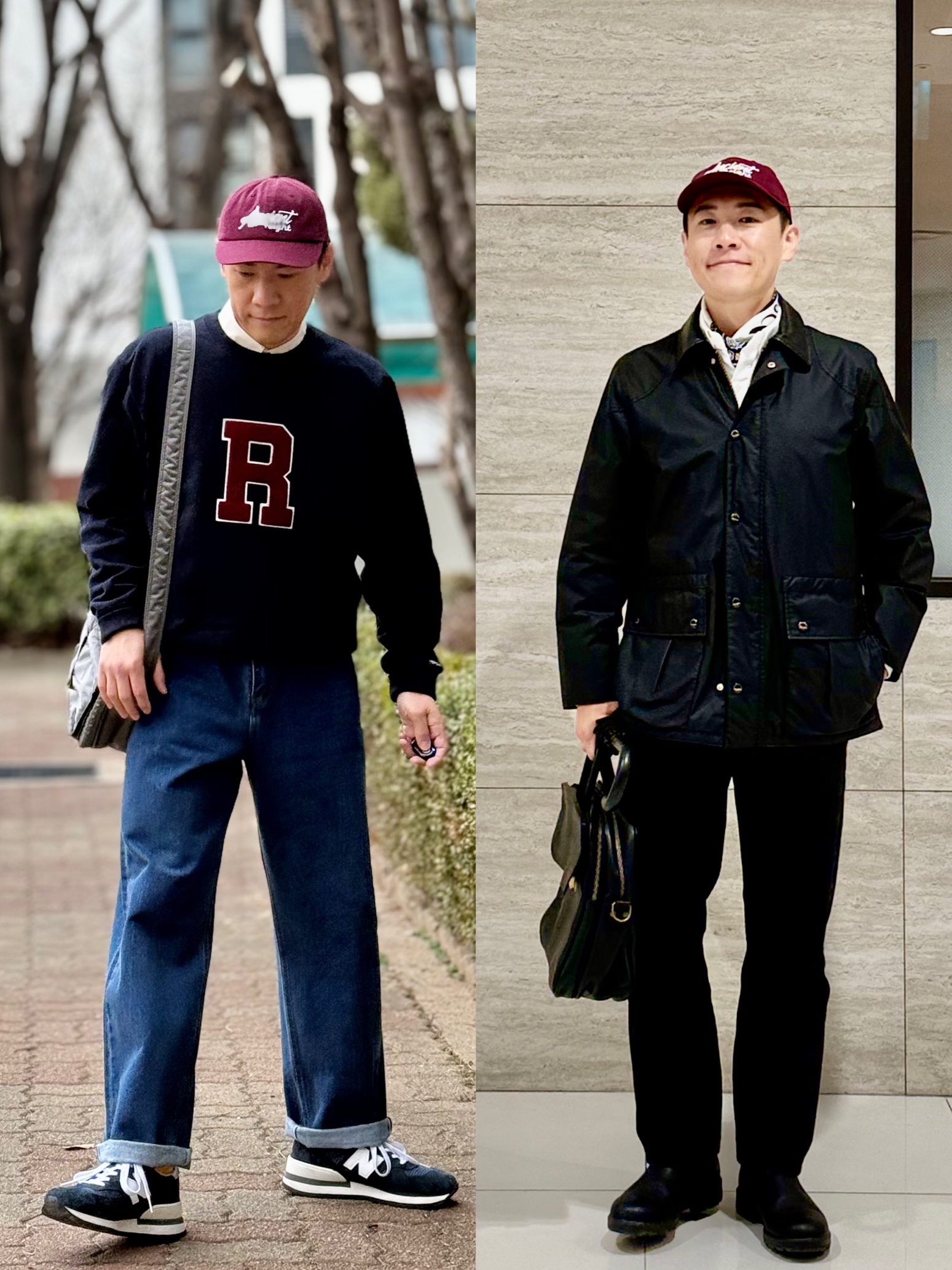 New Balance 990v1 Made in USA Navy, Alden 9901 Cordovan Plain Toe Blucher Oxford Black - E 착용 스타일 - 8