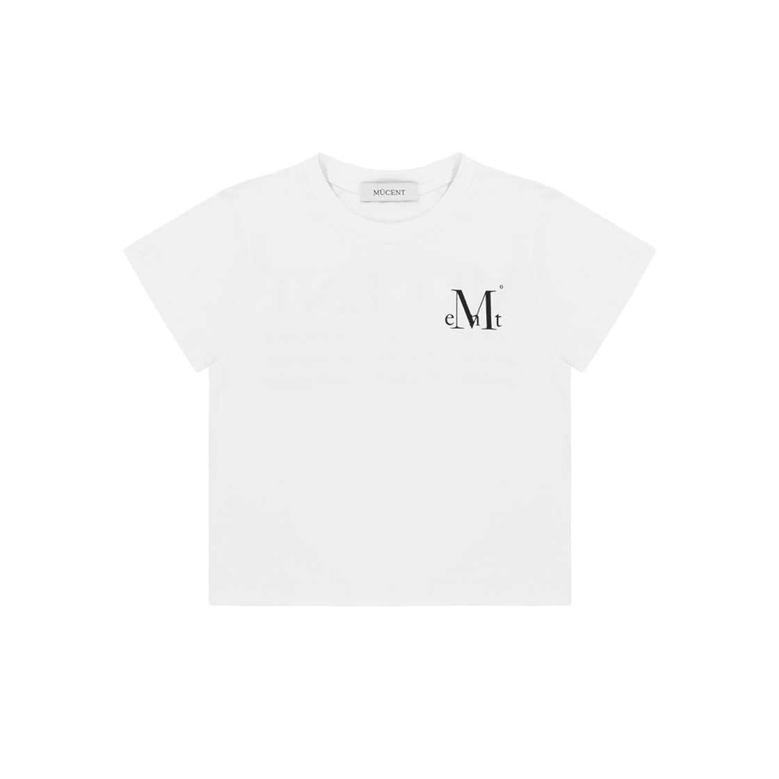 무센트 슬로건 반팔 티 화이트(MUCENT Slogan Half T White) - 4