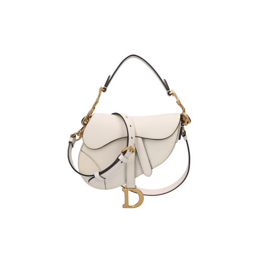 M0456CBAA Dior Mini Saddle Bag Calfskin Latte