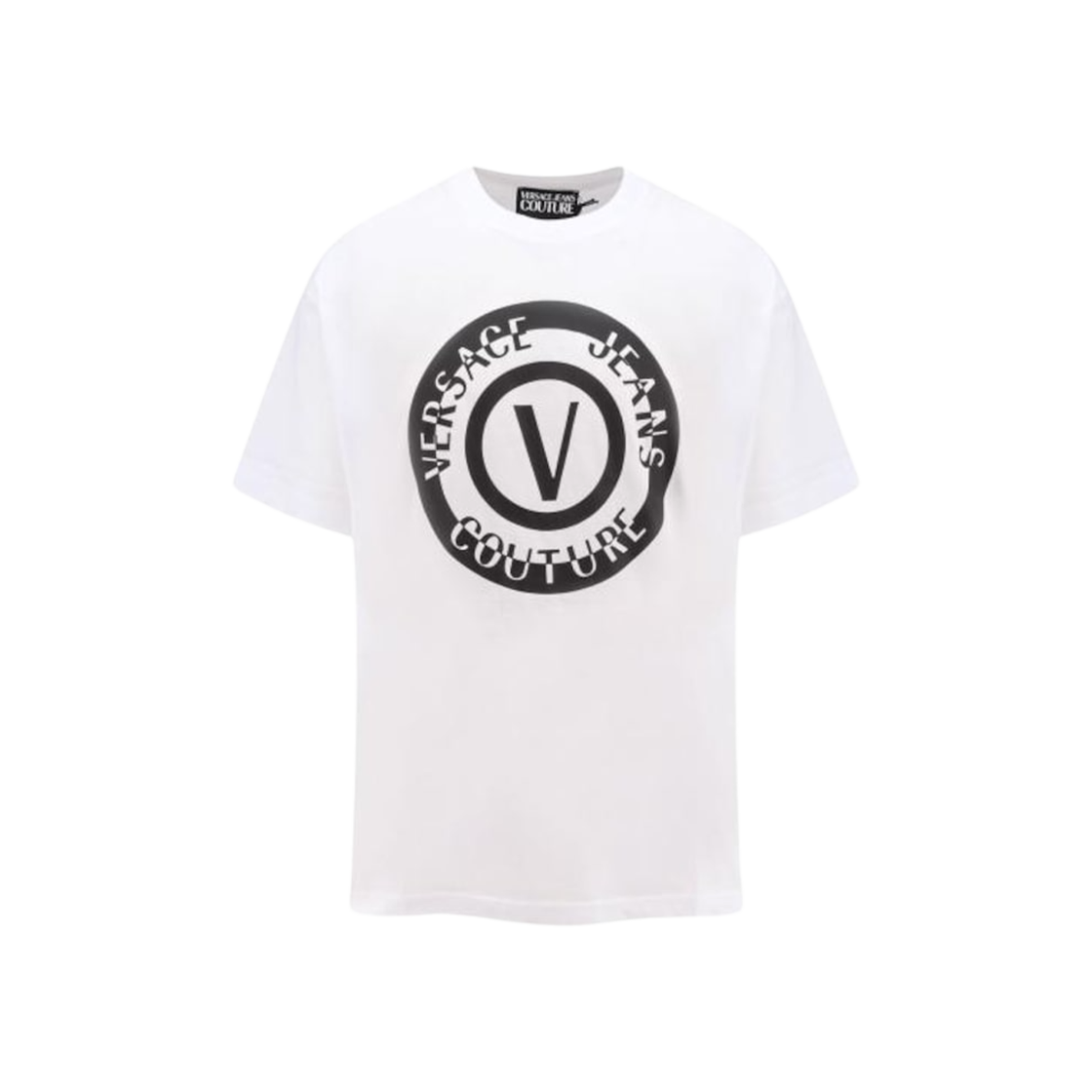 베르사체 진 꾸뛰르 티셔츠 화이트 블랙(Versace Jeans Couture T-shirt White Black)