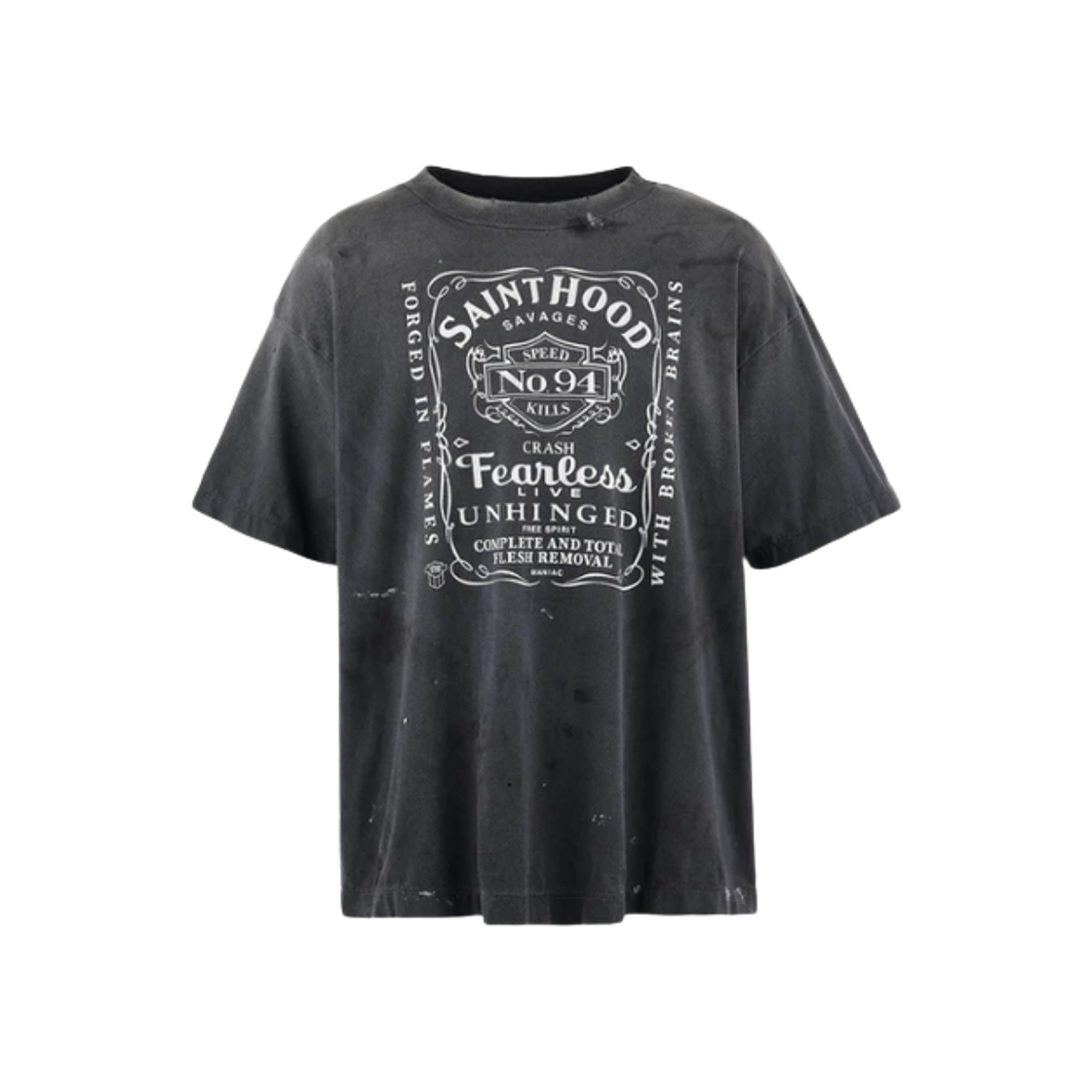 네이버후드 x 세인트 마이클 STHD 피어리스 티셔츠 블랙 - 25SS(Neighborhood x Saint Mxxxxxx STHD Fearless T-Shirt Black - 25SS)