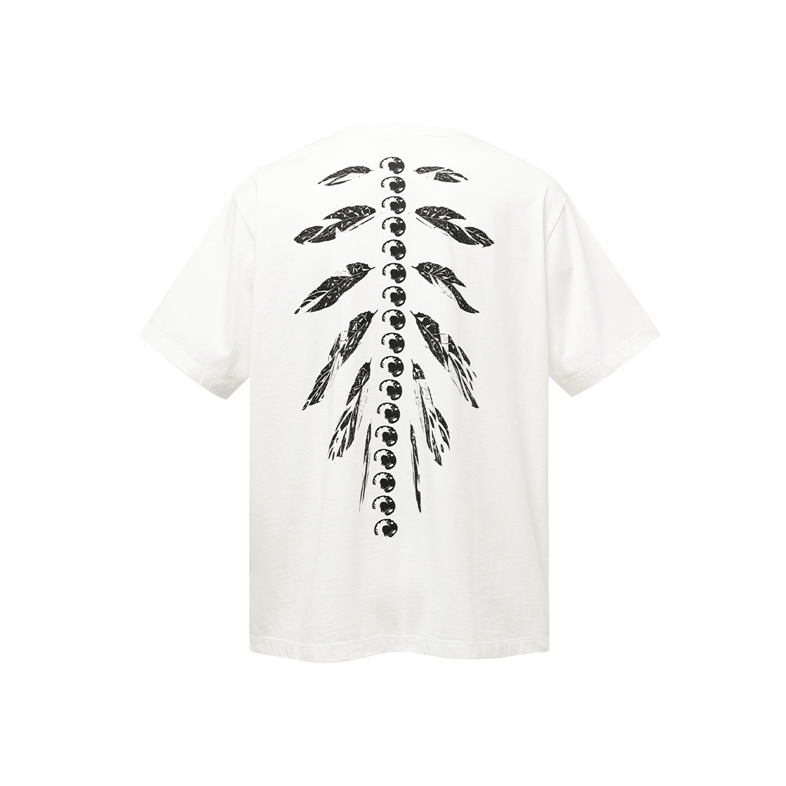 본바트 리브스 본 숏 슬리브 화이트(Vonvat Leaves Bone Short Sleeve White)