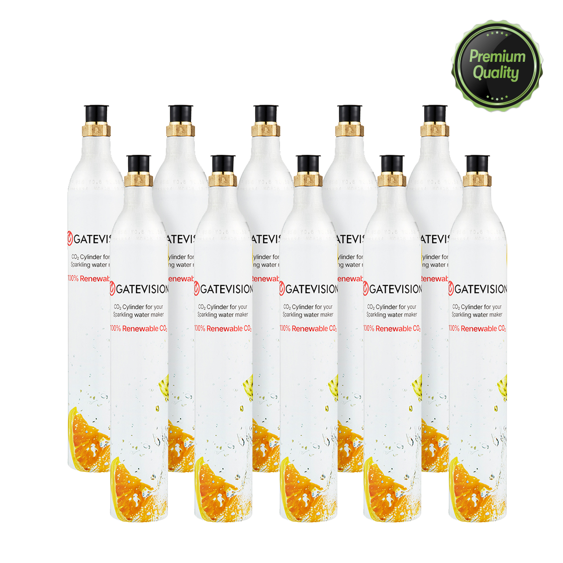 아르케 카보네이터3 프로 탄산수 제조기 전용 탄산 실린더 단품 10EA(Aarke Carbonated 3 Pro Carbonated water maker cylinder 10EA)