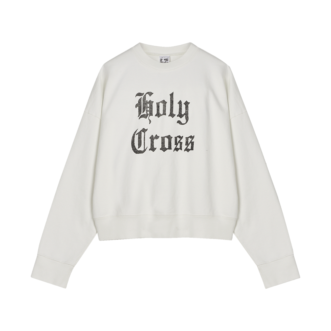 KM5ATSLBG02WT Basketcase Holy Cross Crewneck Off White - 25SS