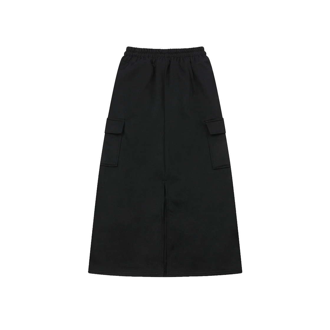 무센트 로더 백 슬릿 카고 스웻 스커트 블랙(MUCENT Roder Back Slit Cargo Sweat Skirt Black) - 2