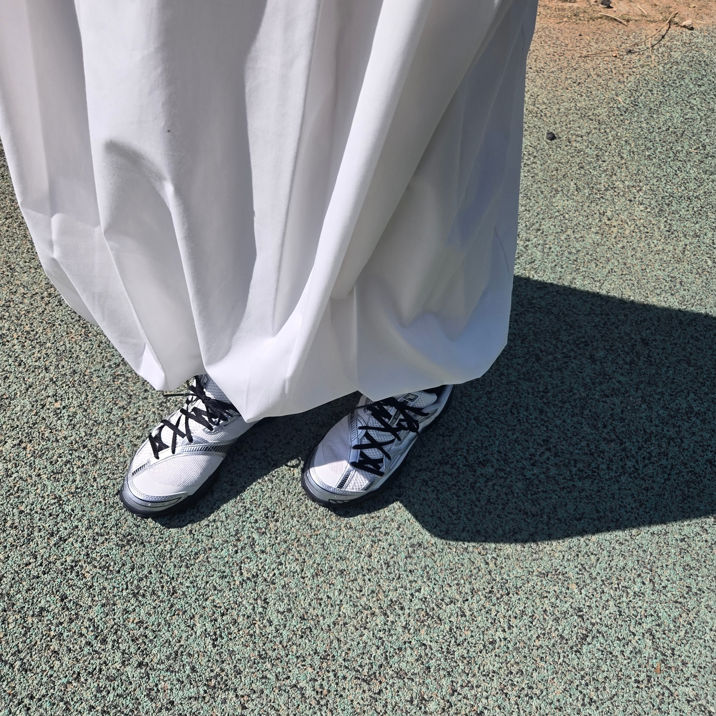 Fila Echappe v2 White Black 착용 스타일 - 2