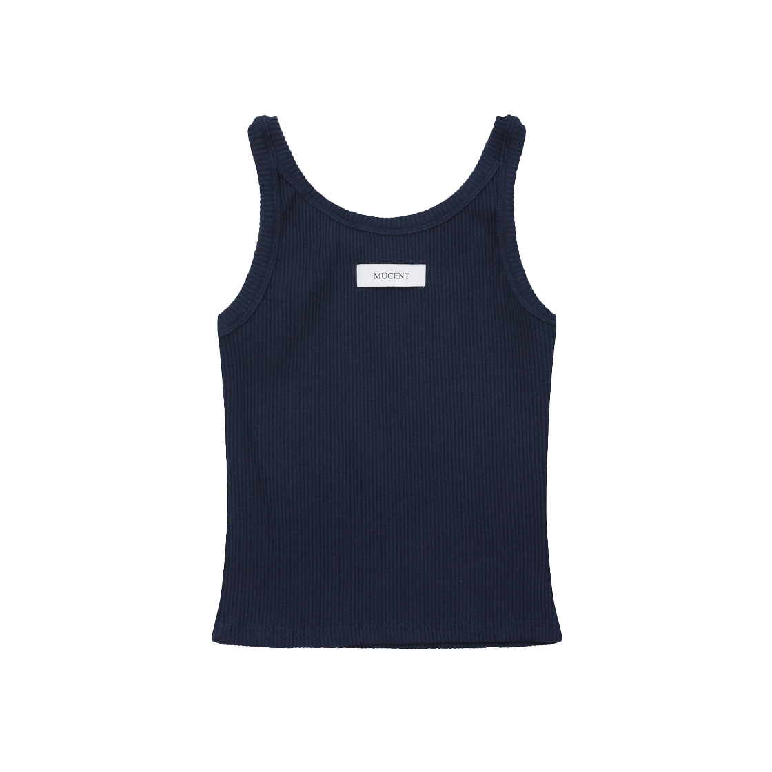 무센트 백 디테일 시그니처 슬리브리스 나시 네이비(MUCENT Back Detail Signature Sleeveless Navy) - 2