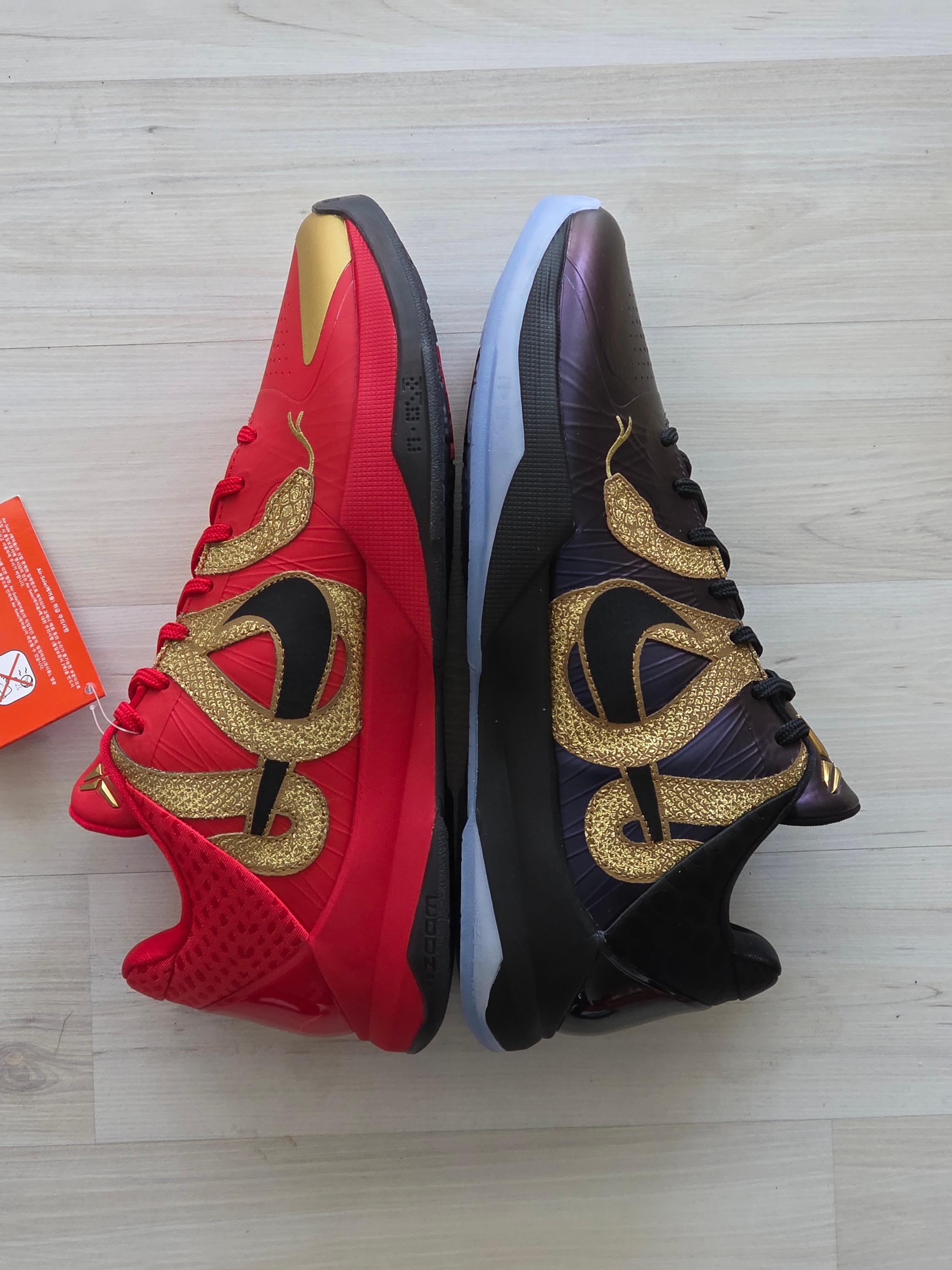 Nike Kobe 5 Protro Year of the Mamba University Red, Nike Kobe 5 Protro Year of the Mamba Eggplant 착용 스타일 - 2