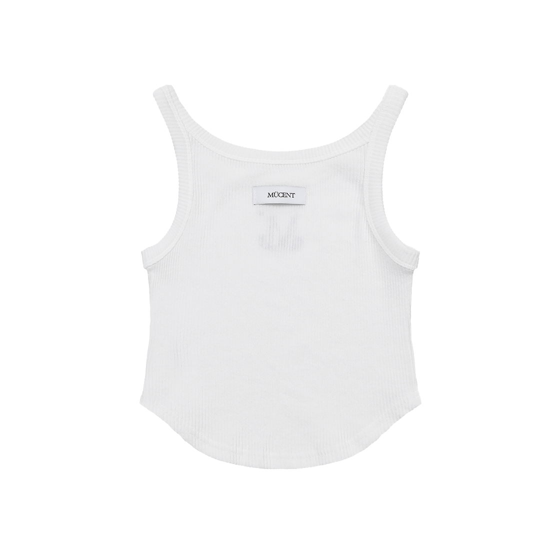 무센트 에바 백 디테일 굴림 크롭 슬리브리스 나시 화이트(MUCENT Eva Back Detail Crop Sleeveless (2Color)) - 2