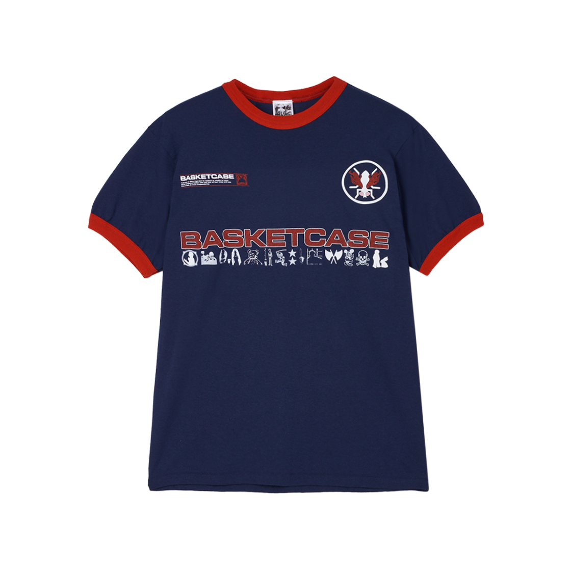 바스켓케이스 컴퓨터 링거 네이비 레드 - 25SS(Basketcase Computer Ringer Navy Red - 25SS)