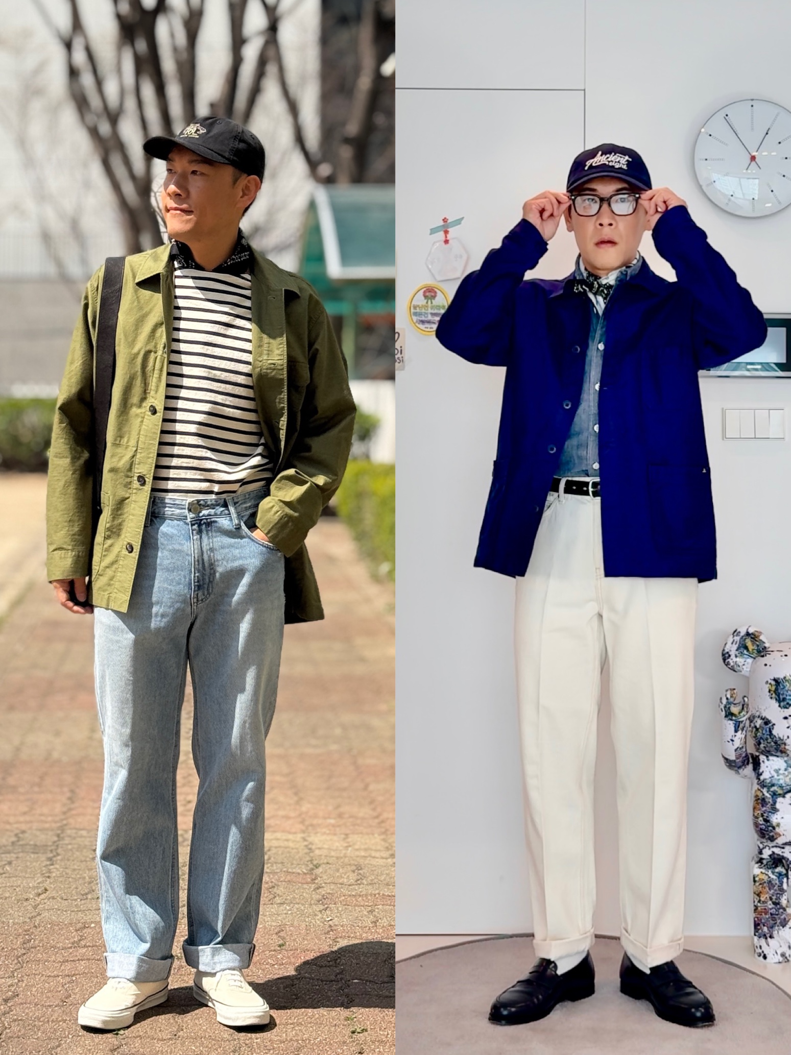 New Balance 990v1 Made in USA Navy, Alden 9901 Cordovan Plain Toe Blucher Oxford Black - E 착용 스타일 - 5