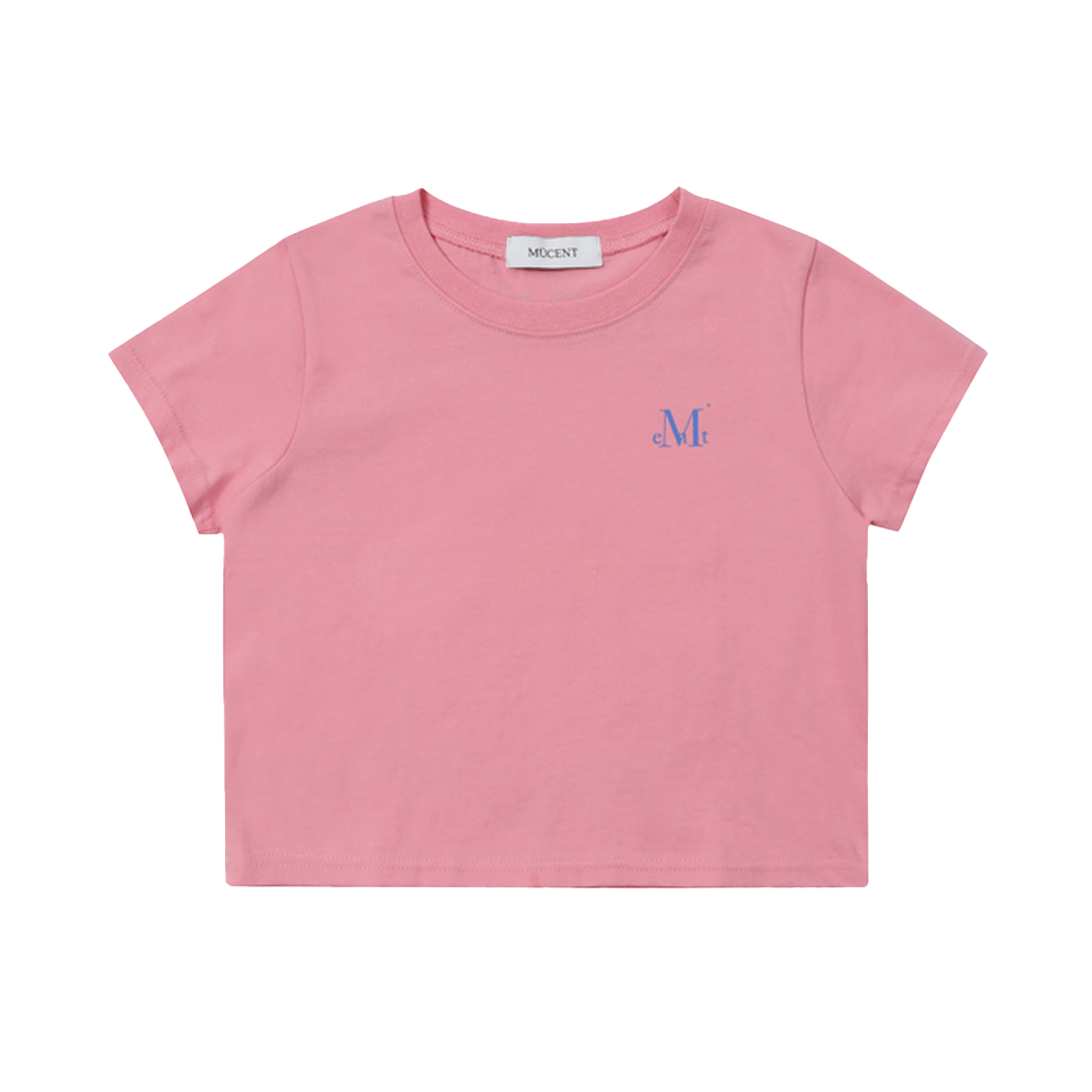 무센트 시그니처 백 라운드 원형 로고 반팔 티 핑크(MUCENT Signature Back Logo T Pink) - 2
