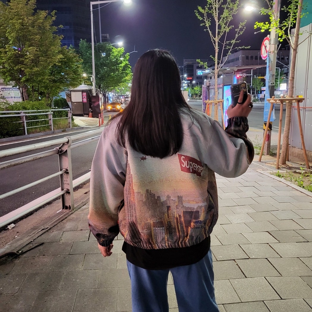 Supreme Aerial Tapestry Harrington Jacket Aerial Tapestry