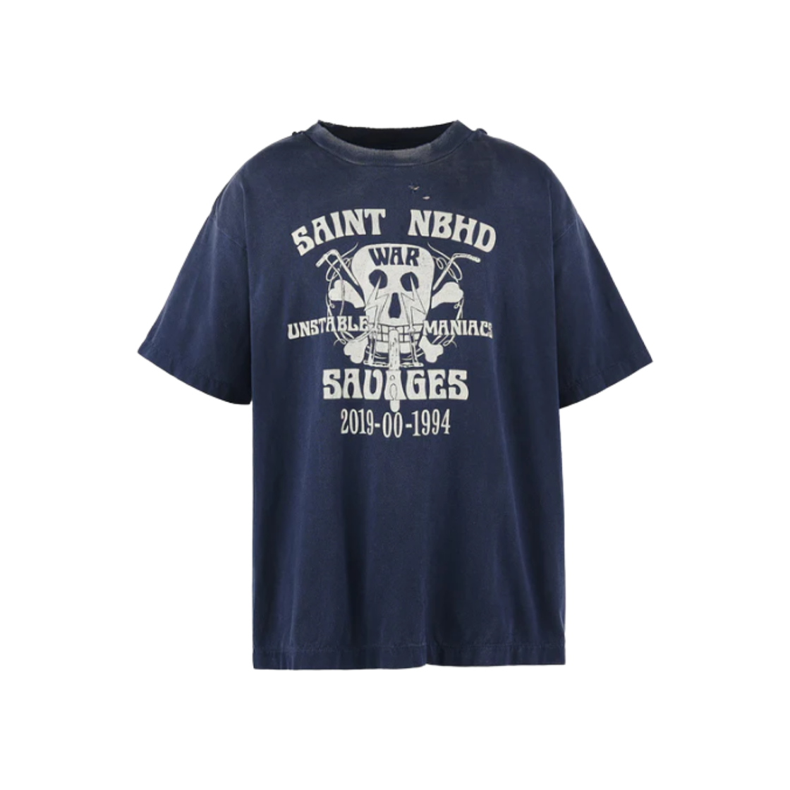 네이버후드 x 세인트 마이클 STHD Saint NBHD 티셔츠 네이비 - 25SS(Neighborhood x Saint Mxxxxxx STHD Saint NBHD T-Shirt Navy - 25SS)