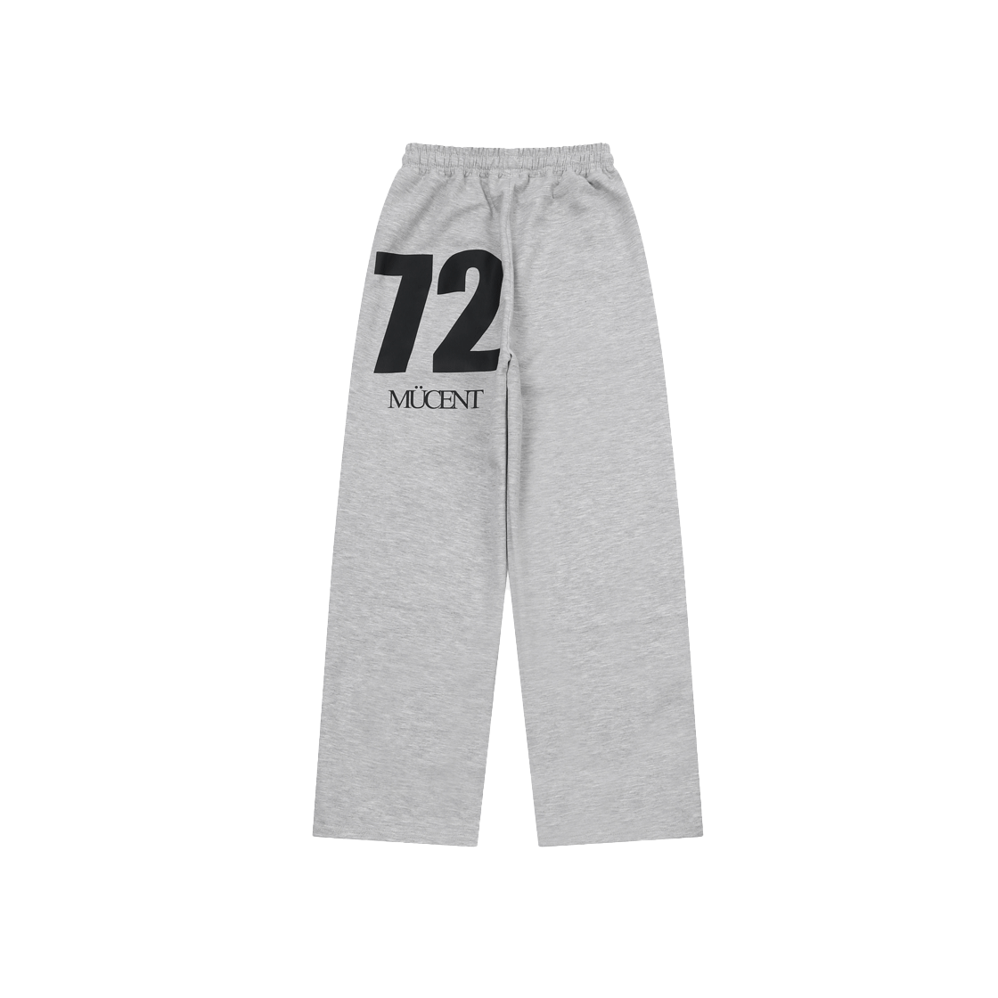 【MUCENT】 SIGNATURE HEART LETTERING BACK LOGO SWEAT PANTS 무센트 시그니처 하트 레터링 백 로고 스웻 팬츠 그레이