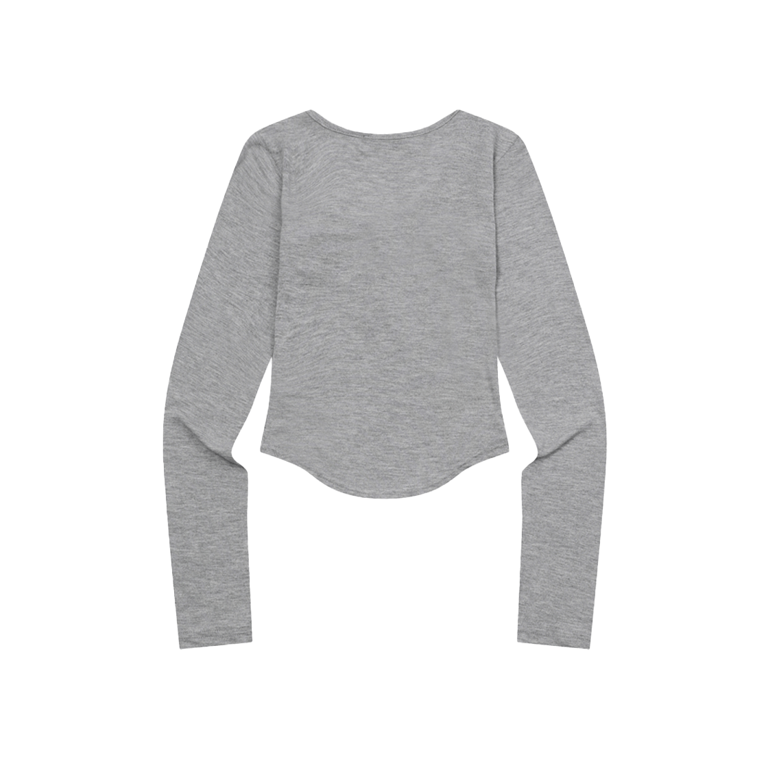 무센트 하링 시그니처 로고 스냅 버튼 유넥 굴림티 그레이(MUCENT Haring Signature Logo Snap Button U Neck T Gray) - 2
