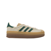 (W) Adidas Gazelle Bold Cream White Collegiate Green