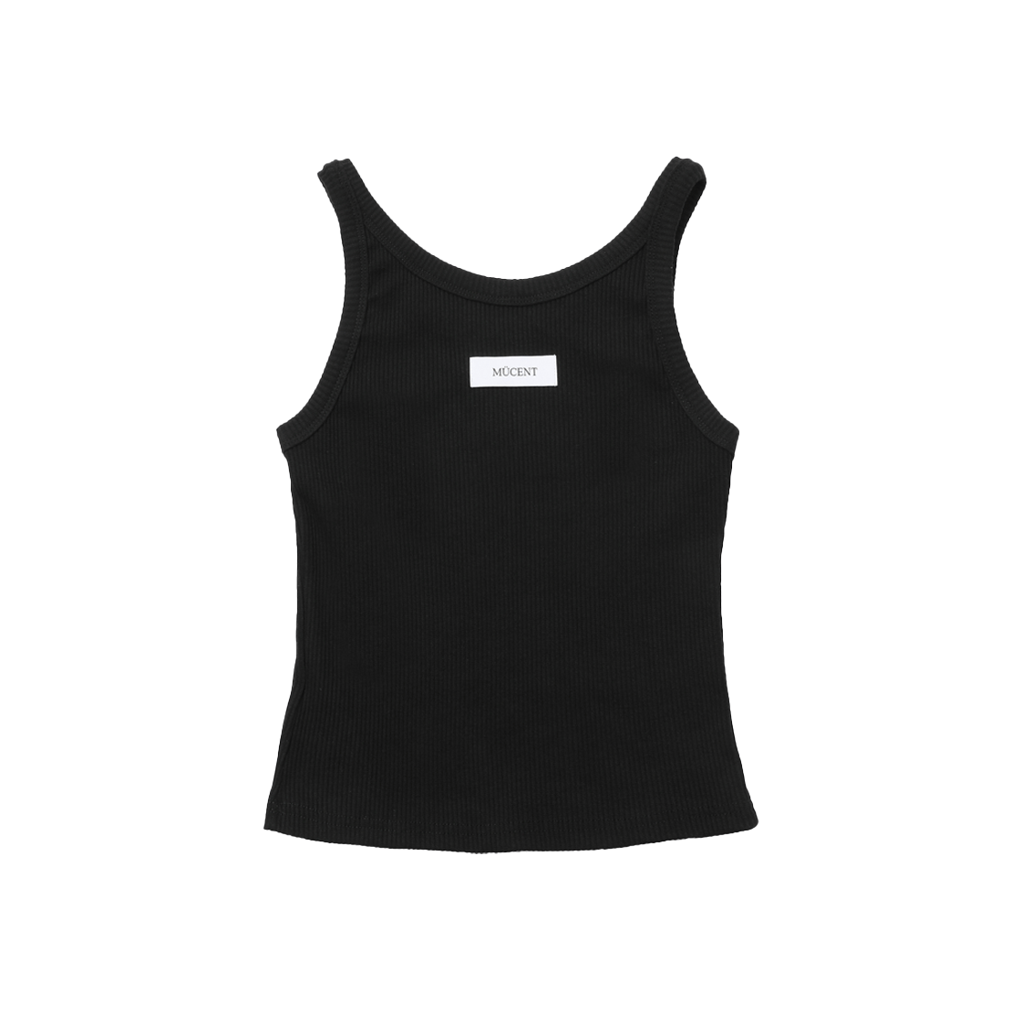 무센트 백 디테일 시그니처 슬리브리스 나시 블랙(MUCENT Back Detail Signature Sleeveless Black) - 2