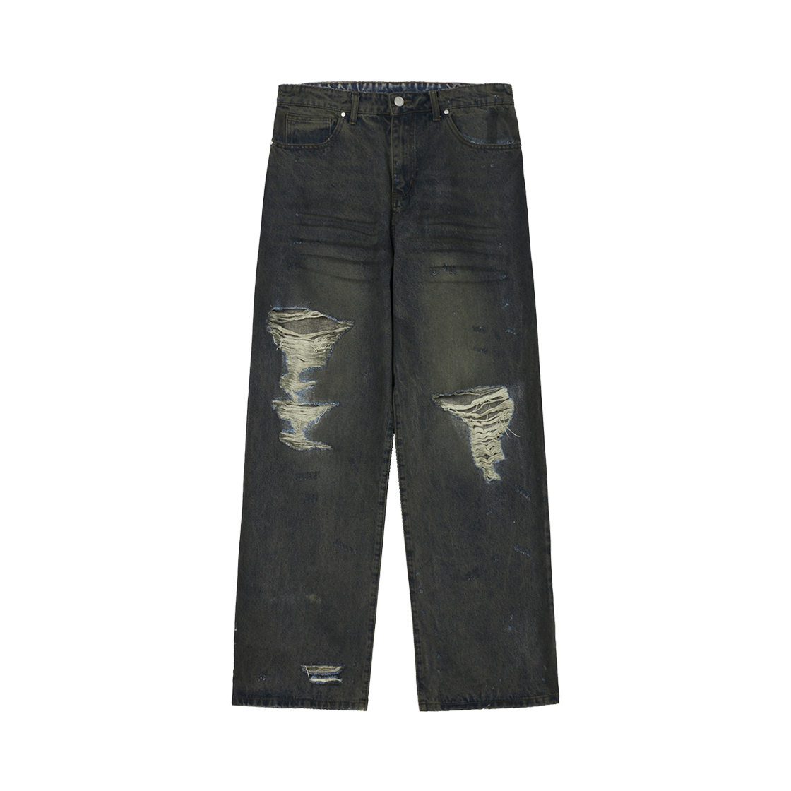 바스켓케이스 랙스 배기 데님 정크야드 워시 멀티 - 25SS(Basketcase Lax Baggy Denim Junkyard Wash Multi - 25SS)