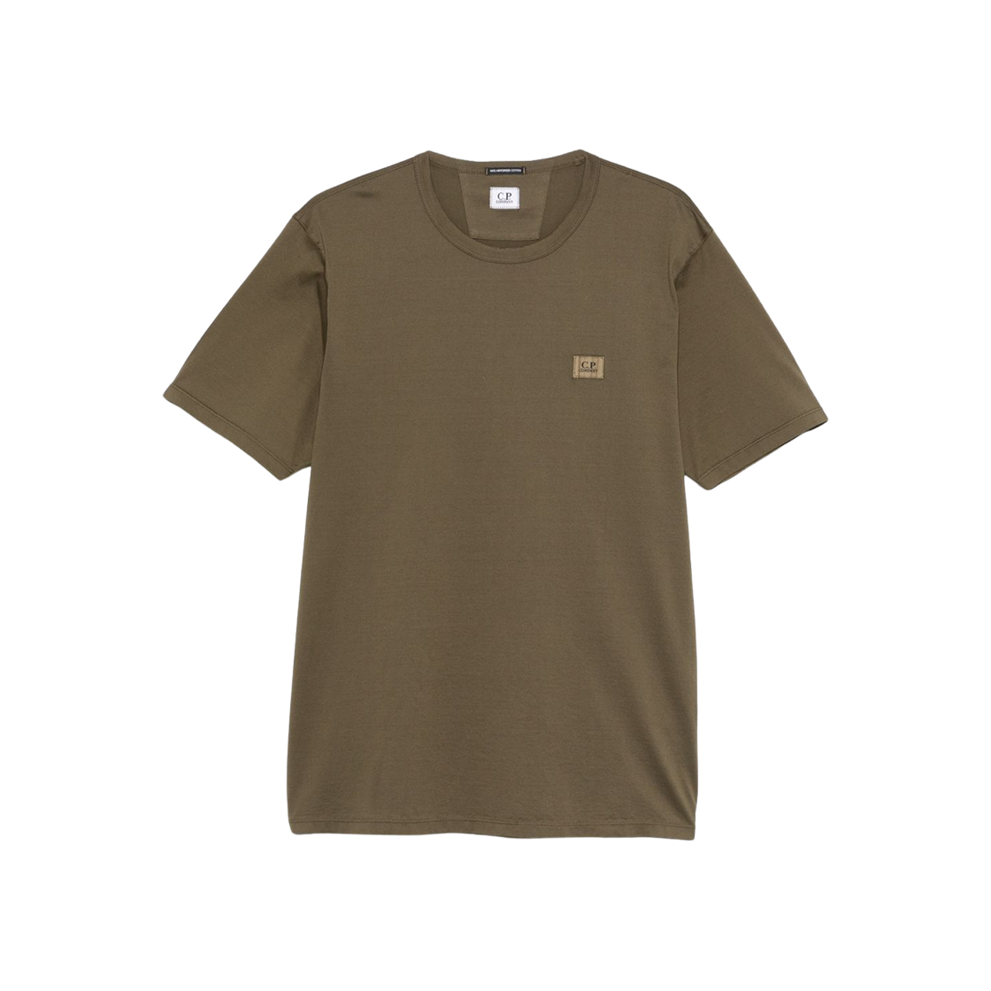 18CMTS087A006374G683 C.P. Company Logo Patch T-Shirt Ivy Green - 25SS